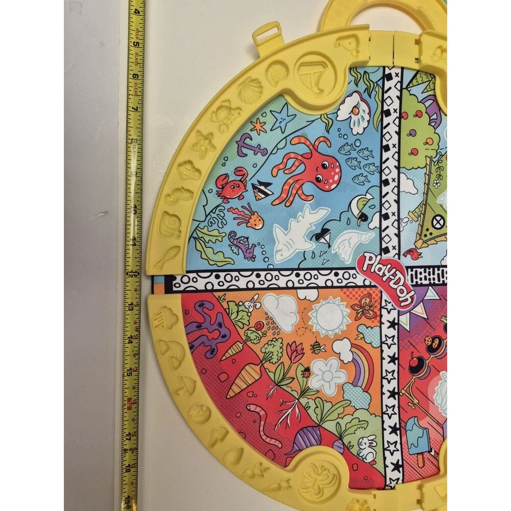 Play-Doh Fold & Go Playmat used Preschool Toy Travel Carry